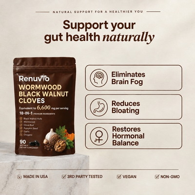 Remove Parasites In Less Than 30 Days With Wormwood Black Walnut Cloves